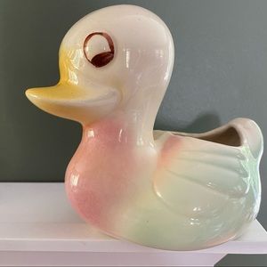 Vintage Duck Planter, Nursery Planter.